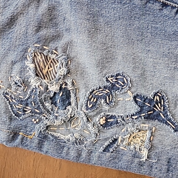 Pilcro and the Letterpress Light Blue Straight Leg Jeans - Picture 8 of 12